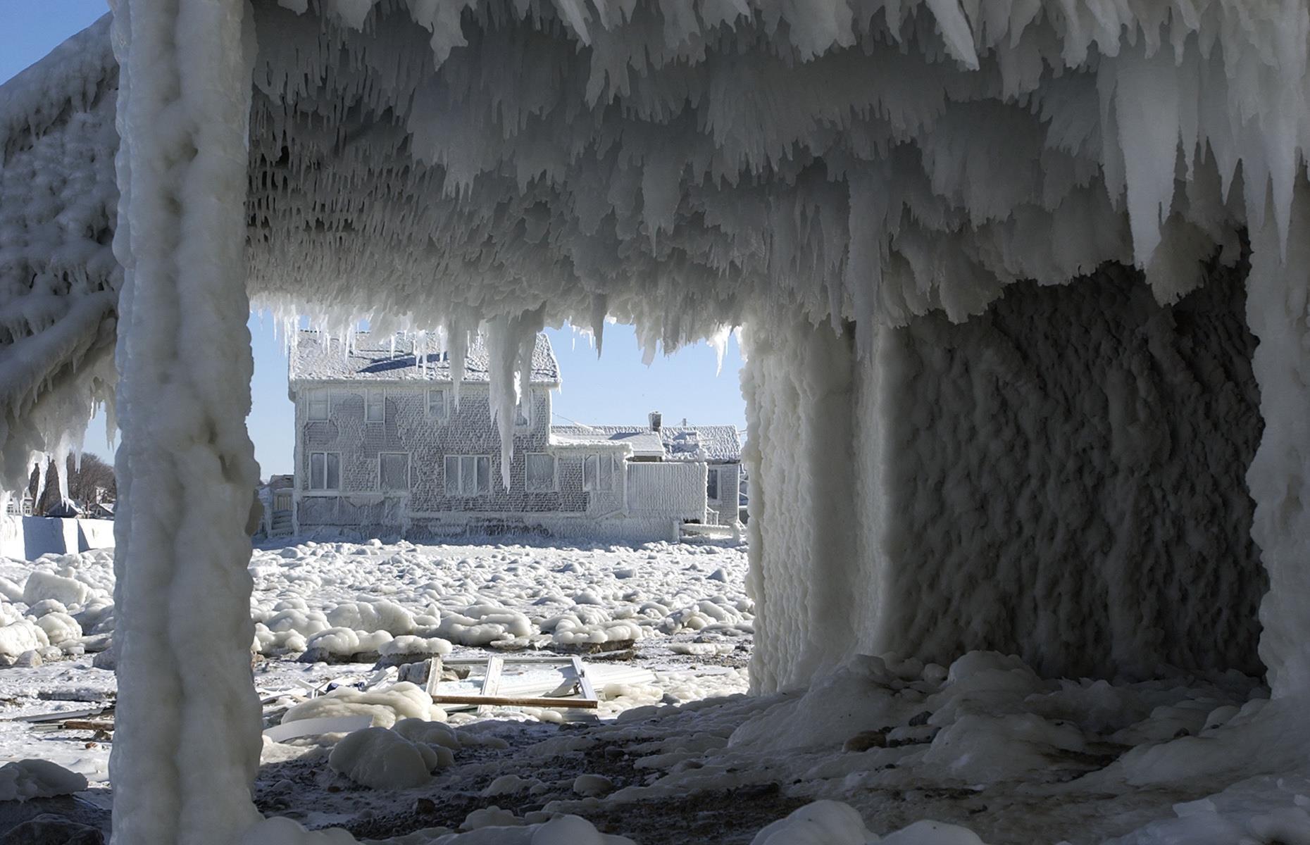 Freezing over completely